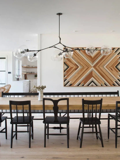Modern-style Sputnik Glass Branch Chandelier