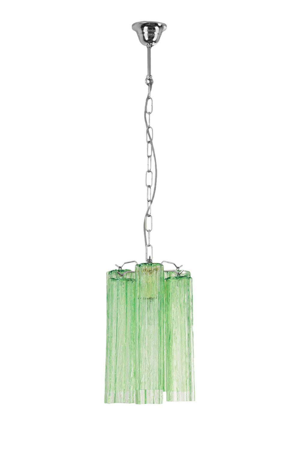 Italian Green Glass Tube Chandelier | everlamps