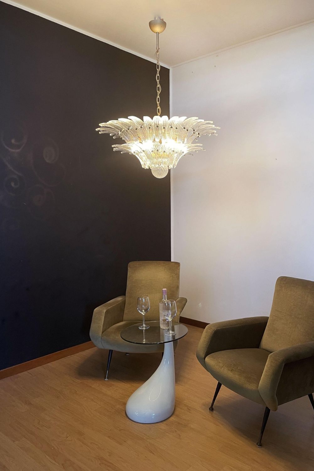 Original Art Palmette Crystal Chandelier - view 2 | everlamps