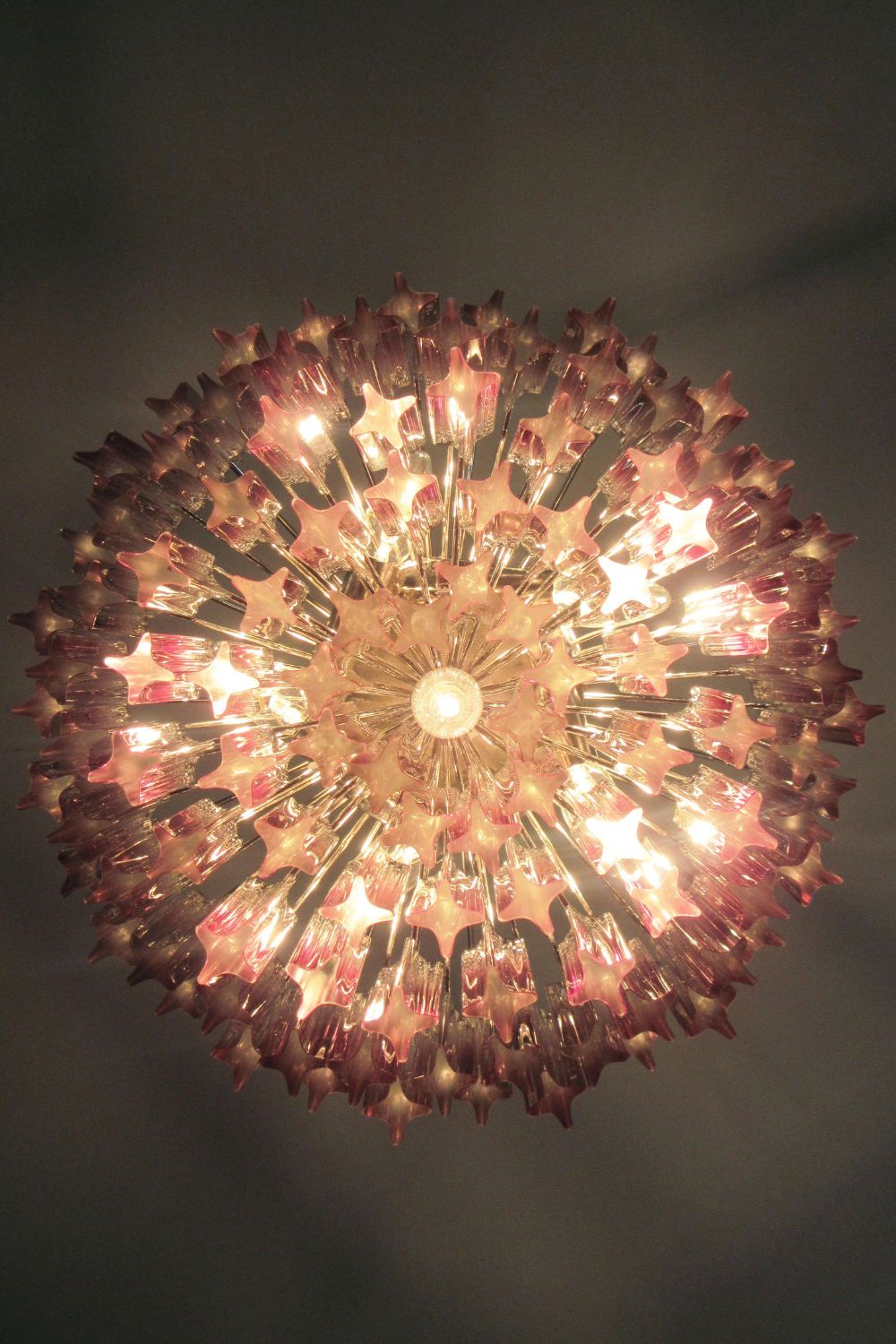 Amethyst Art Glass Prism Chandelier - view 11 | everlamps