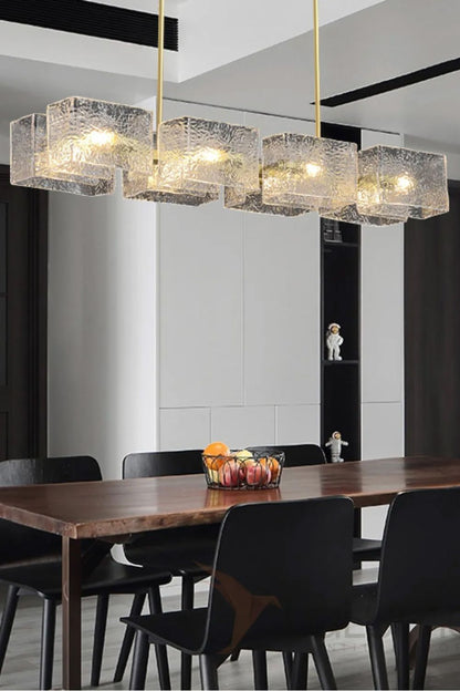 long water ripple Chandelier - view 4 | everlamps