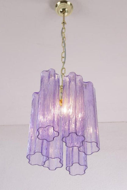 Italian Art Style Purple Tronchi Chandelier - view 3 | everlamps