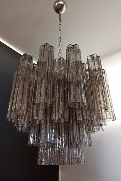 Smoked Art Glass 36-Tube Chandelier - view 6 | everlamps