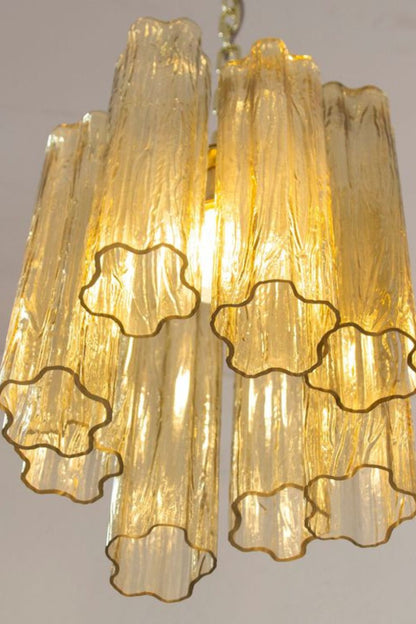 Italian Amber Art Tronchi Glass Pendant Light - view 7 | everlamps