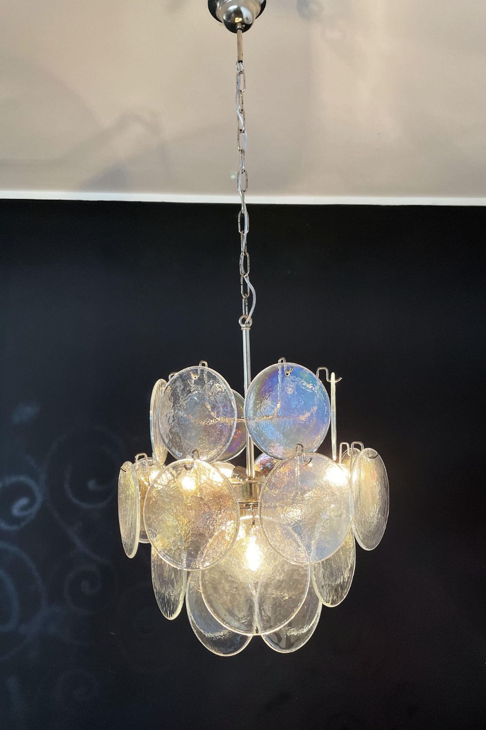 Iridescent Mid-Century Modern Art Chandelier - view 4 | everlamps
