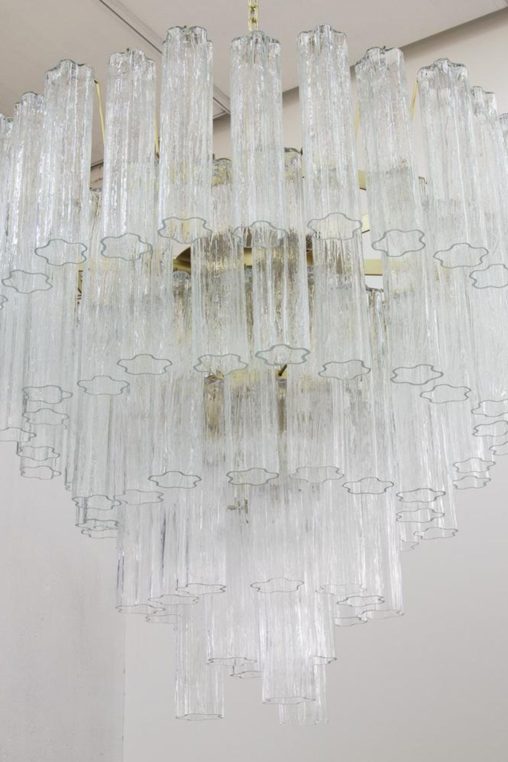 1990s Tronchi Art Glass Cascade Chandelier - view 6 | everlamps