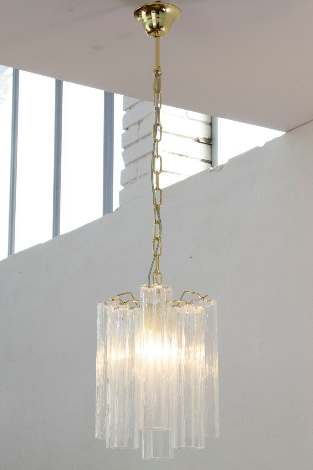Clear Glass Tronchi Suspension Lamp - view 2 | everlamps