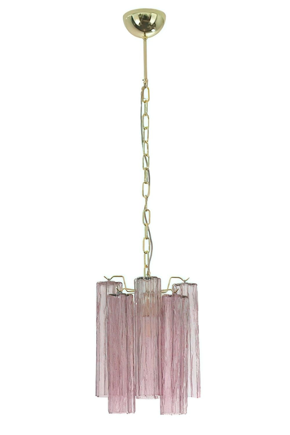 1990s Art Amethyst Glass Chandelier - view 8 | everlamps