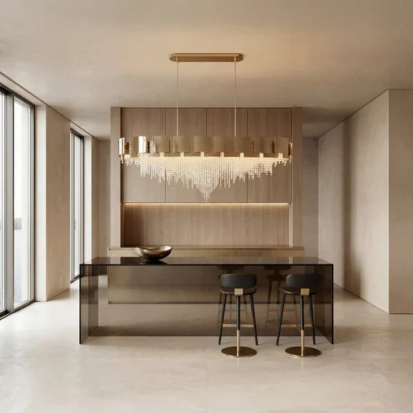 Amadeo Linear Crystal Bead Chandelier