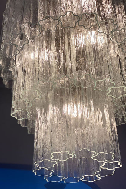 52-Tube Clear Art Glass Chandelier - view 10 | everlamps