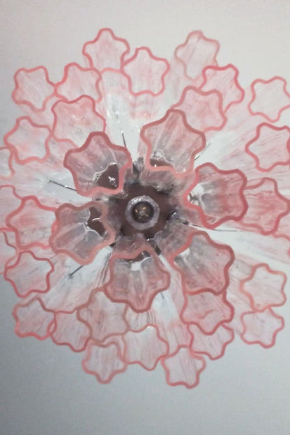 Pink Gradient Art Glass Tube Chandelier - view 11 | everlamps