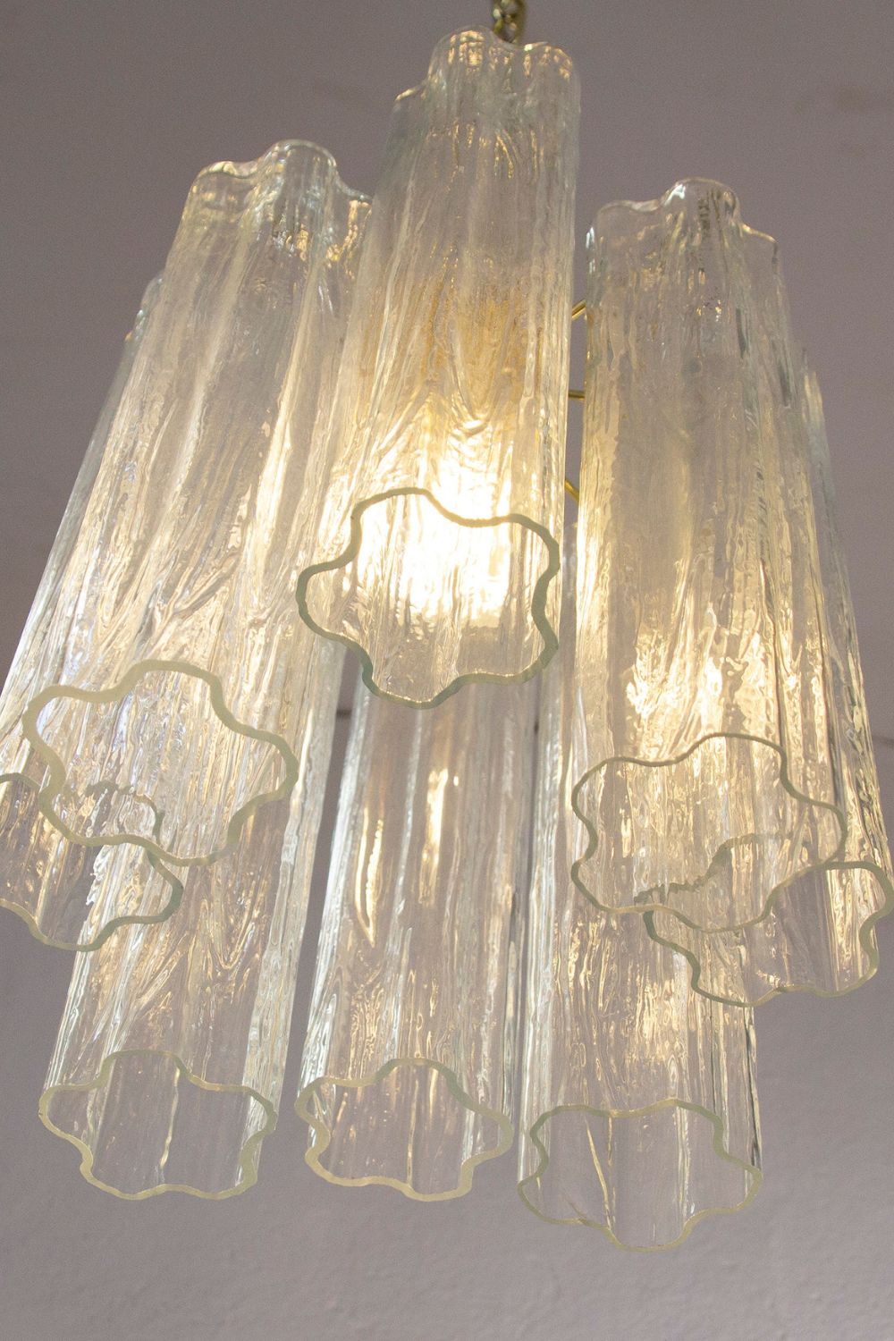 Vintage Art Glass Tronchi Pendant Light - view 6 | everlamps