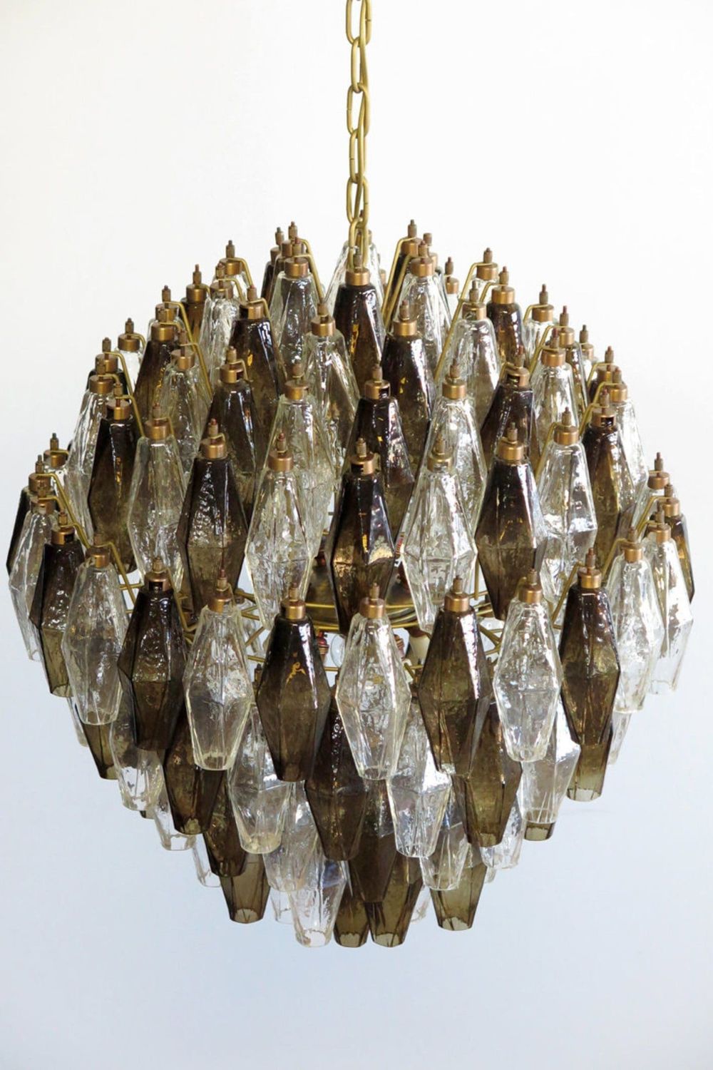 Art Poliedri Smoked Globe Chandelier - view 5 | everlamps
