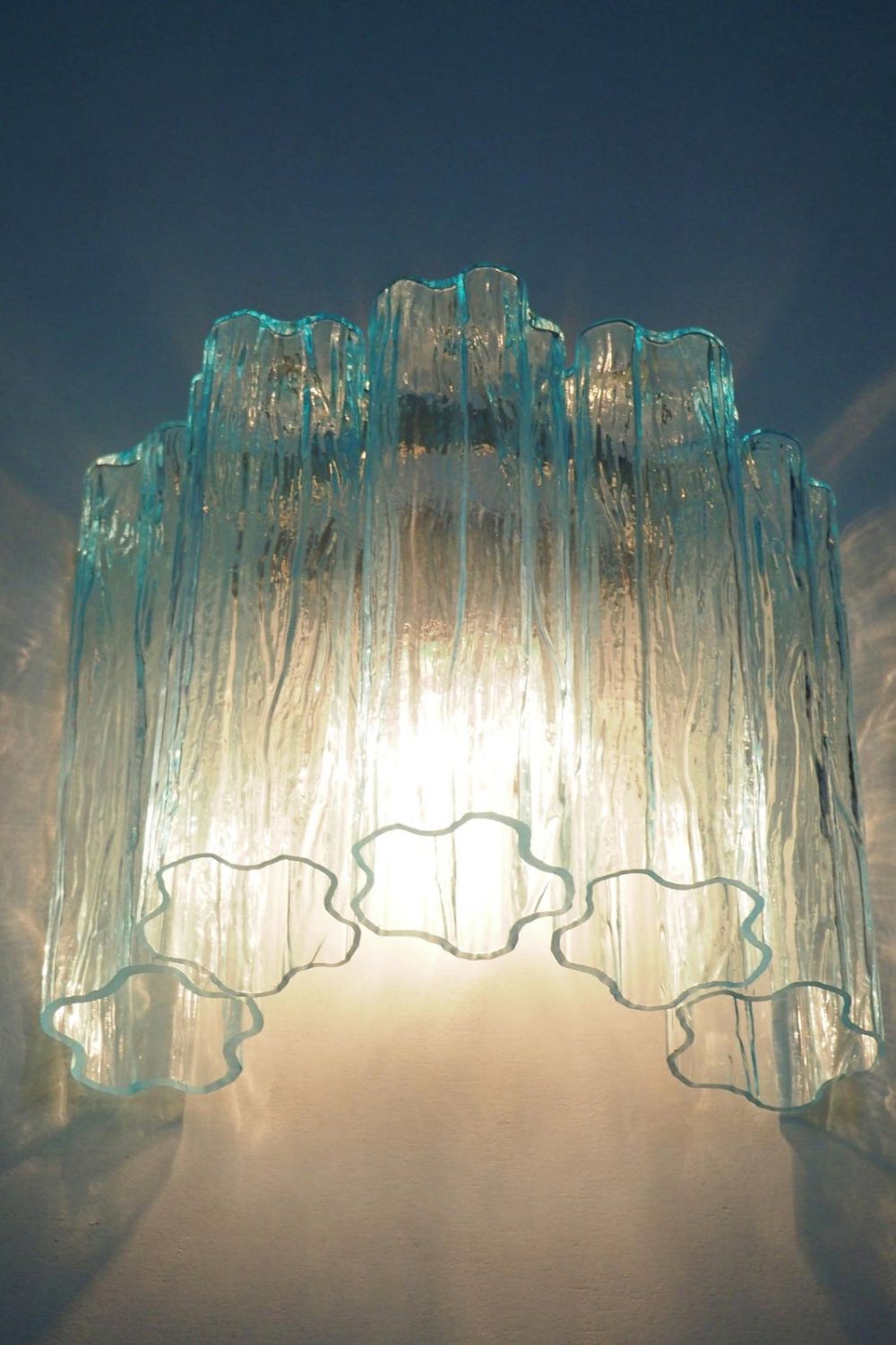 Blue Art Glass Tube Wall lamp - view 8 | everlamps