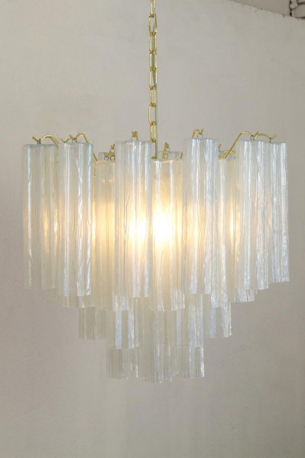 1990s Vintage Italian Opaline Glass Pendant Light - view 5 | everlamps