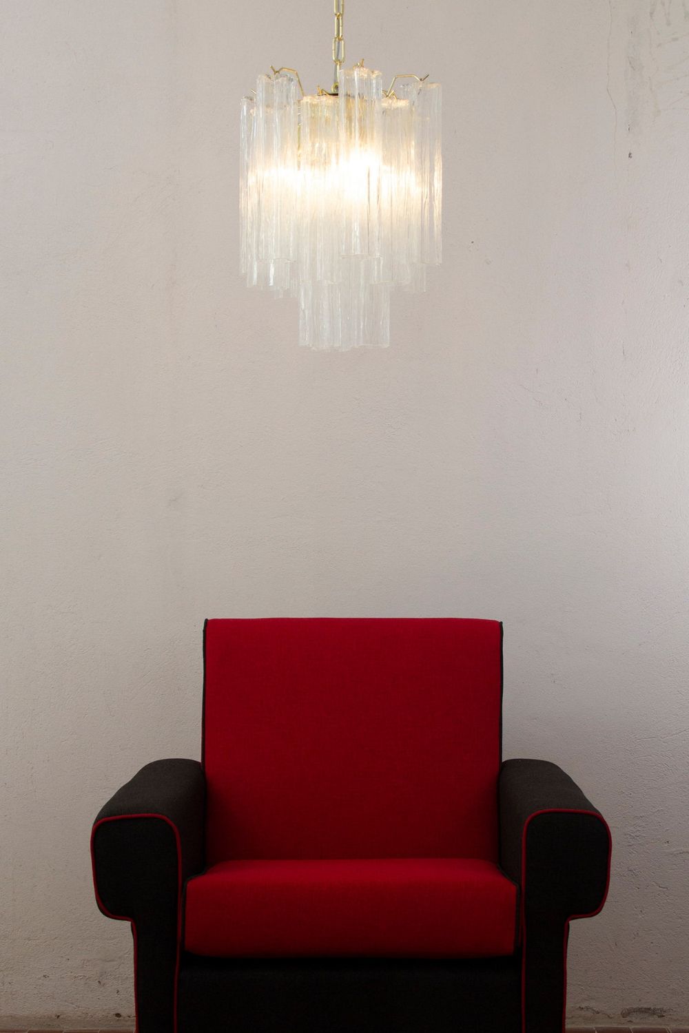 Tronchi Italy clear Art Glass Chandelier - view 2 | everlamps