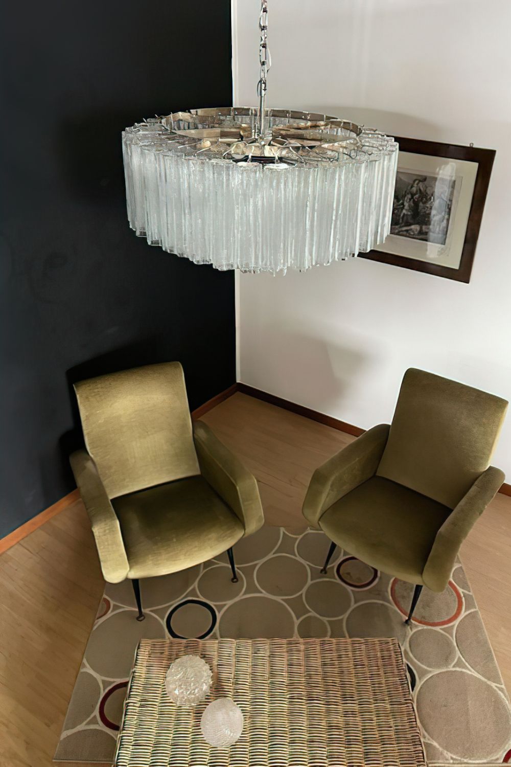 Handcrafted Art Crystal Tube Ceiling Light - view 2 | everlamps