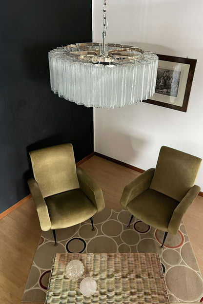 Handcrafted Art Crystal Tube Ceiling Light - view 2 | everlamps