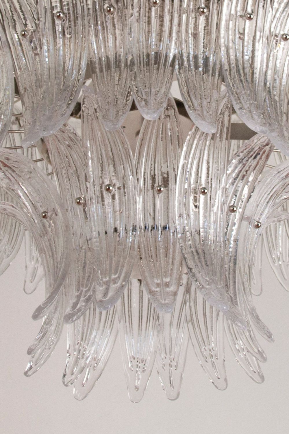 Italian Art Glass Palm Leaf Chandelier - view 14 | everlamps