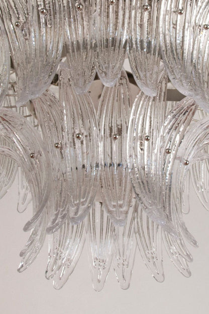 Italian Art Glass Palm Leaf Chandelier - view 14 | everlamps