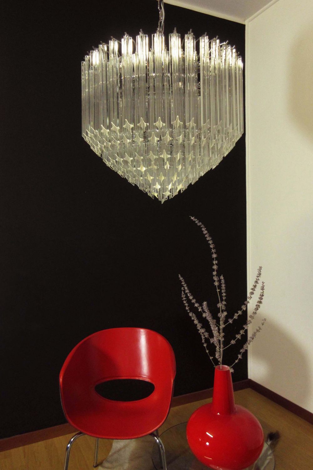 Contemporary Art Quadriedri Prism Chandelier - view 7 | everlamps