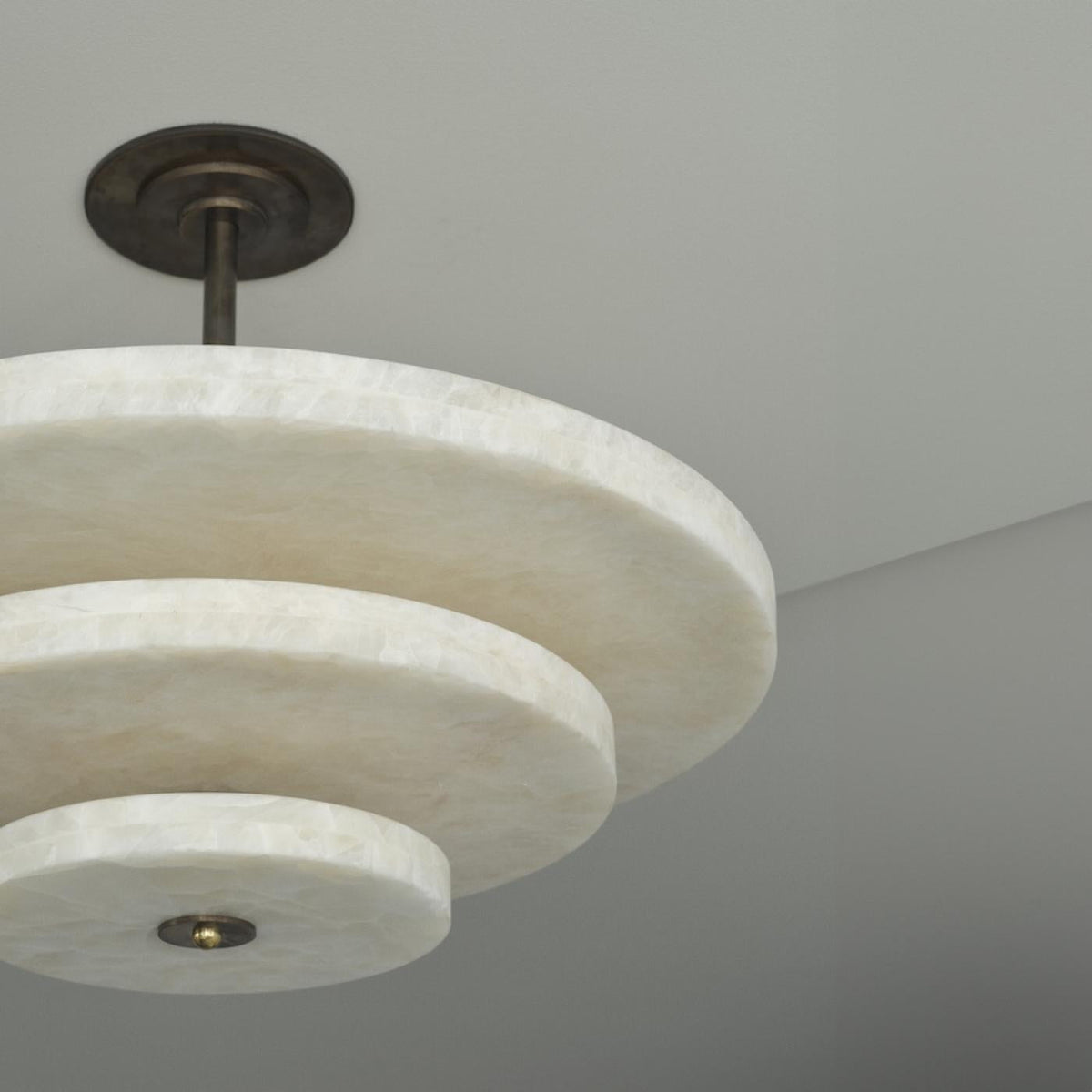 Lira Tiered Alabaster Pendant Light