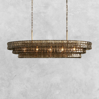 Ghiaccio Oval Chandelier