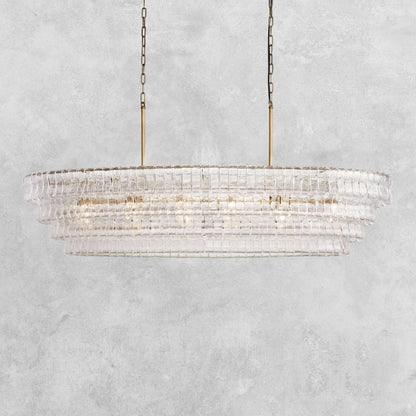 Ghiaccio Oval Chandelier