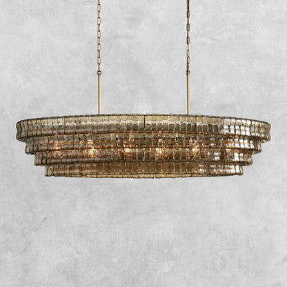 Ghiaccio Oval Chandelier