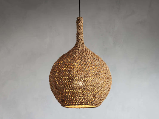 Canela Natural Rope 15" Pendant