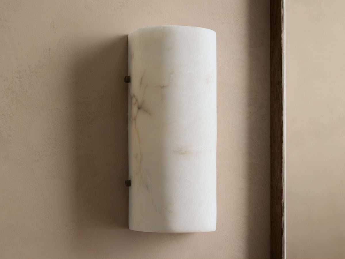 Chayla Alabaster Stone Sconce 12'' 18''H