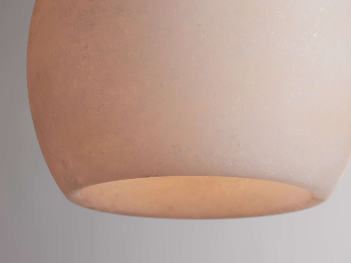 Ewen Natural Alabaster Single Pendant Light 5.5"D