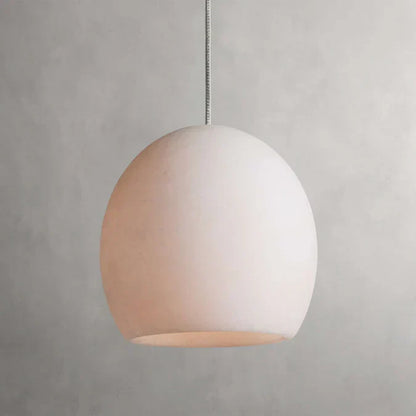 Ewen Natural Alabaster Single Pendant Light 5.5"D