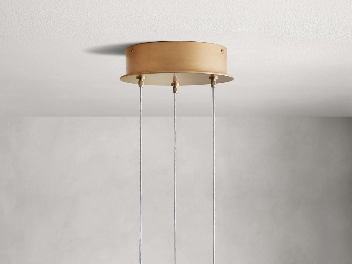 Ewen Natural Alabaster Round Chandelier 48"W
