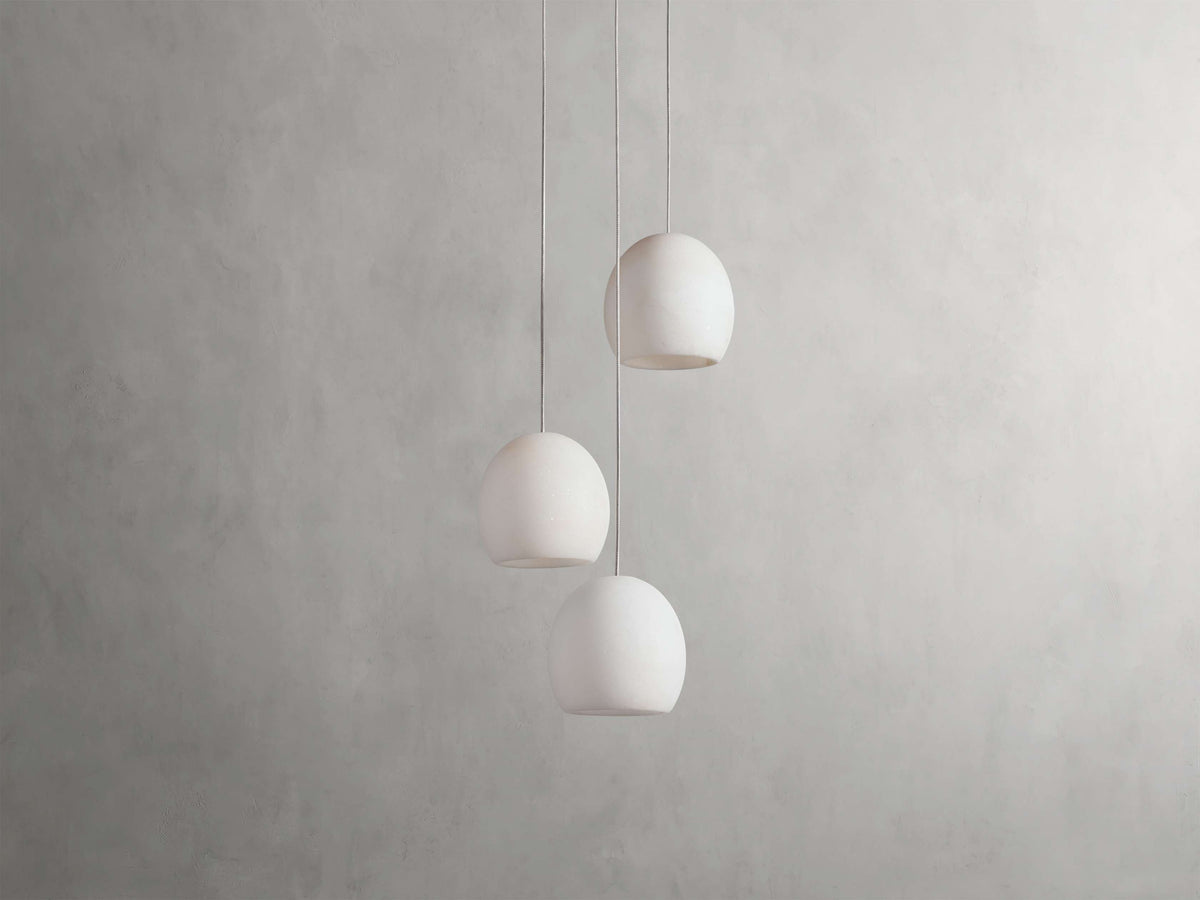 Ewen Natural Alabaster Round Chandelier 48"W