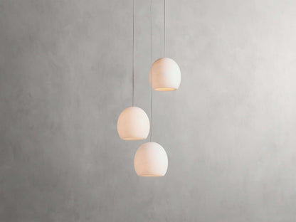 Ewen Natural Alabaster Round Chandelier 48"W