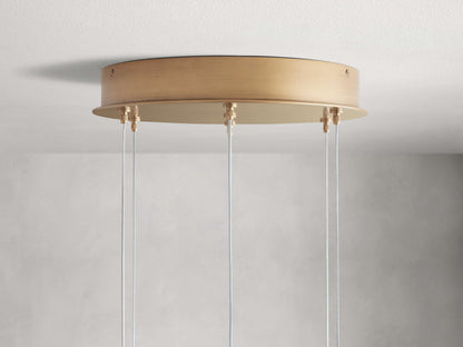 Ewen Natural Alabaster Round Chandelier 48"W