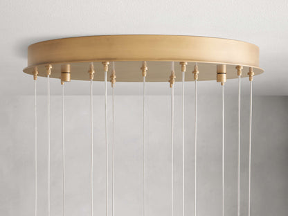 Ewen Natural Alabaster Round Chandelier 48"W