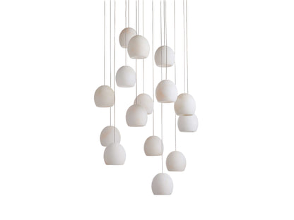 Ewen Natural Alabaster Round Chandelier 48"W