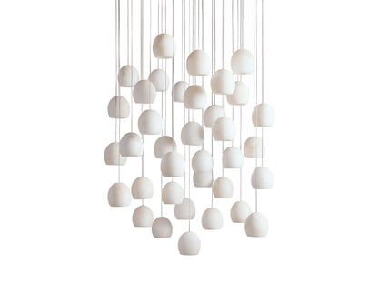 Ewen Natural Alabaster Round Chandelier 48"W