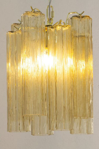 Italian Amber Art Tronchi Glass Pendant Light - view 3 | everlamps