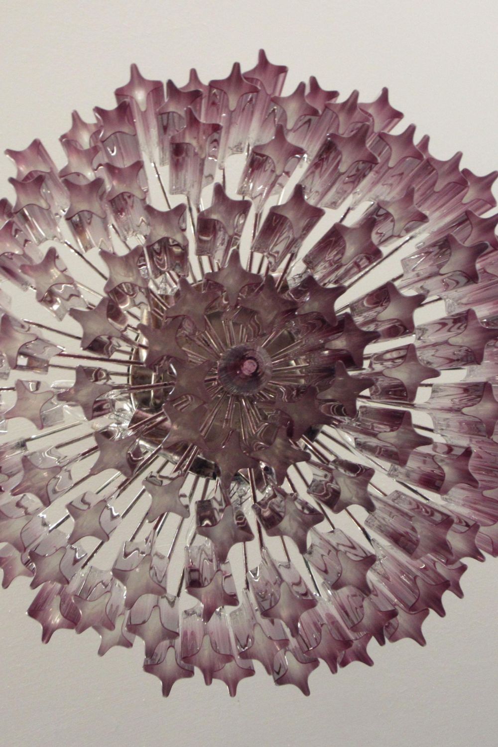 Amethyst Art Glass Prism Chandelier - view 12 | everlamps