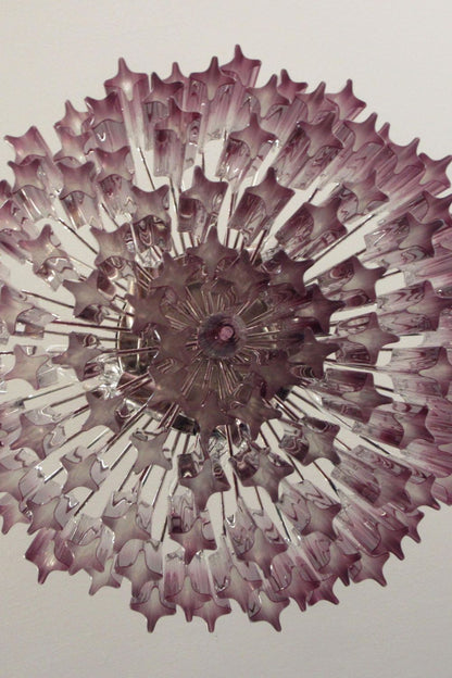Amethyst Art Glass Prism Chandelier - view 12 | everlamps