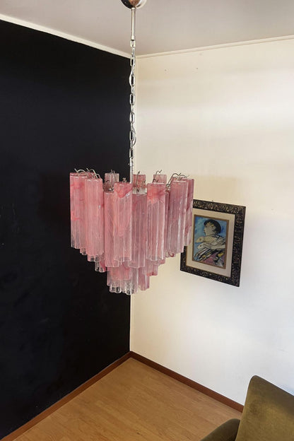 Pink Art Glass Tree Branch Chandelier - view 7 | everlamps