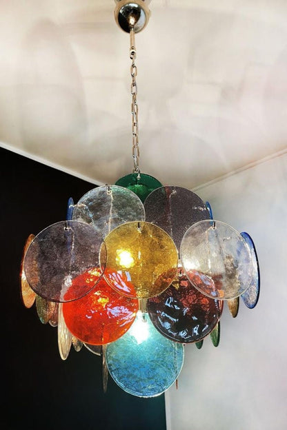 Art Glass Disc Pendant Light - view 6 | everlamps