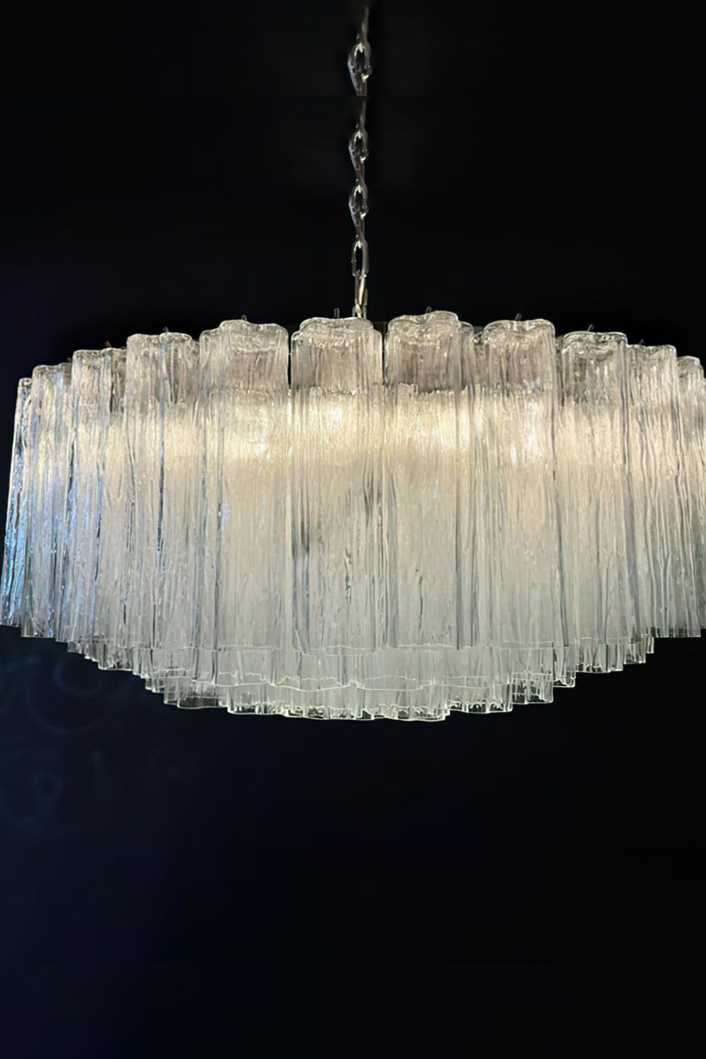 Handcrafted Art Crystal Tube Ceiling Light - view 5 | everlamps