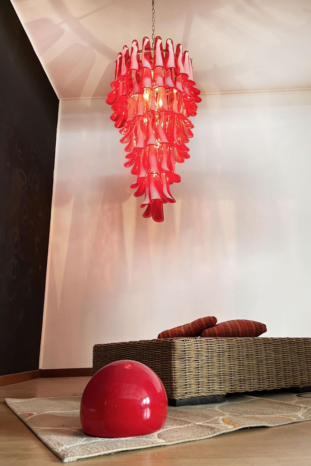 Vintage Italian Art Spiral Chandelier - view 6 | everlamps