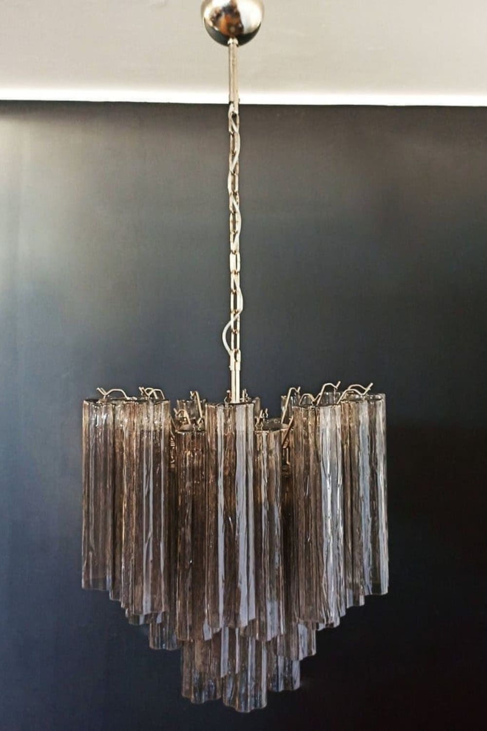 Smoked Art Glass 36-Tube Chandelier - view 5 | everlamps