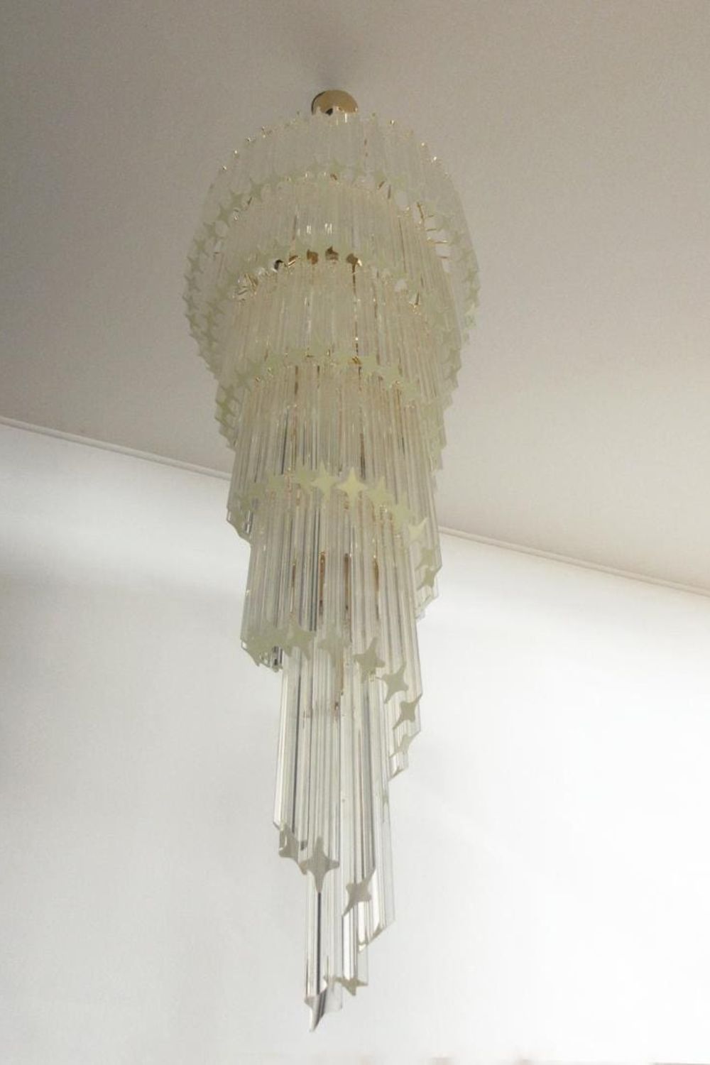 Venini Art Spiral Crystal Chandelier - view 5 | everlamps