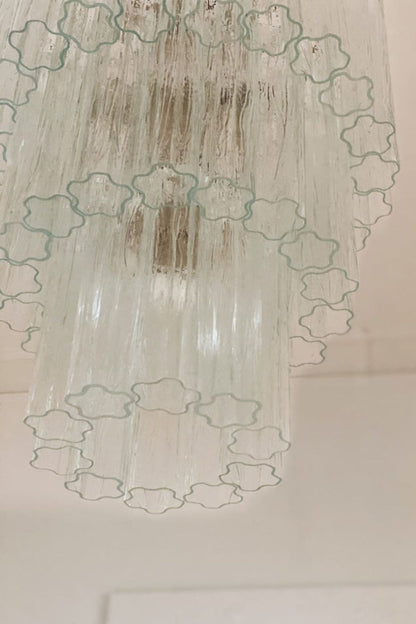 52-Tube Clear Art Glass Chandelier - view 9 | everlamps